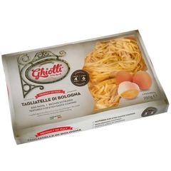 MÌ TRỨNG CỦA Ý Ghiotti Tagliatelle Di Bolonga NHỎ 4,5mm / Fettuccine VỪA 8mm / Pappardelle Pasta LỚN 15mm, ĐẠM CAO, 250g