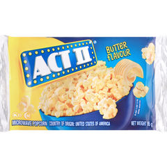 TÚI BẮP LÒ VI SÓNG Act II Kettle Microwave Popcorn, VỊ BƠ Butter / MẶN NGỌT Sweet & Salty, 85g