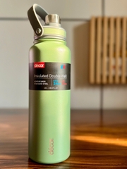BÌNH NƯỚC QUAI XÁCH Decor Adventurer Stainless Steel Water Bottle Double Wall, SIZE ĐẠI XL 1.2L