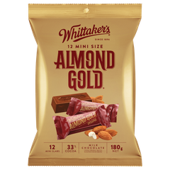SOCOLA Whittakers Chocolate Sharepack, Hokey Pokey Crunch – Peanut Slab, 180g (12 gói lẻ mini size)