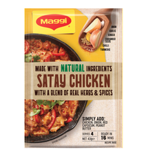 BỘT GIA VỊ GÀ Maggi Chicken, Apricot - Chasseur - Creamy - Chow Mein, THÀNH PHẦN TỰ NHIÊN Natural Ingredients