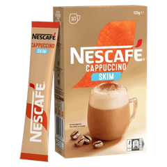 HỘP 10 GÓI Nescafe Cafe Menu Coffee Sachets Capuchino – Caramel – Hazelnut –  Mocha – Vanilla