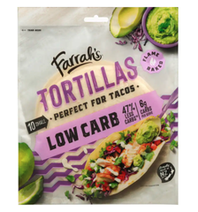TÚI 12 BÁNH TACO MỀM / TORTILLAS Farrah's Flame Baked, KHÔNG GÃY - VỠ khi xếp bánh, 288g (12 pack x 24g)