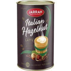 [Hàng Úc] BỘT CAFE Jarrah, Brazil Cafe - Italian Hazelnut Latte - Salted Caramel Latte - Swiss Cafe Mocha Coffee, 250g