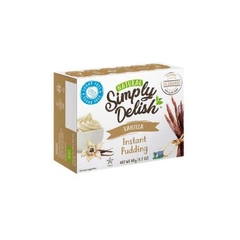 BỘT BÁNH Instant Pudding & Pie Filling KHÔNG ĐƯỜNG Simply Delish, Sugar Free, Non GMO, Kosher, 48g