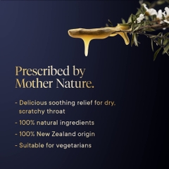 KẸO NGẬM MẬT ONG MANUKA Health Honey Lozenges VỊ LÝ CHUA ĐEN (Blackcurrant), CHANH, GỪNG, KEO ONG (Propolis), 65g (15v)