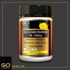 VIÊN UỐNG TINH DẦU HOA ANH THẢO GO HEALTHY Evening Primrose Oil 1,000mg, Omega 6, ÉP LẠNH Cold Pressed