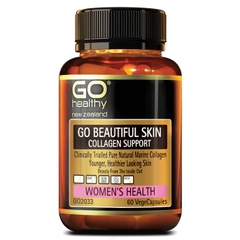 VIÊN UỐNG ĐẸP DA CHO NỮ GO HEALTHY BEAUTIFUL SKIN - Collagen Support Women’s Health, Non GMO, GMP