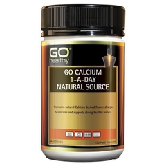 VIÊN UỐNG BỔ SUNG CANXI CHO XƯƠNG GO Healthy GO Calcium - D3 - K2, 1-A-Day Natural Source, Thành phần tự nhiên & Non-GMO