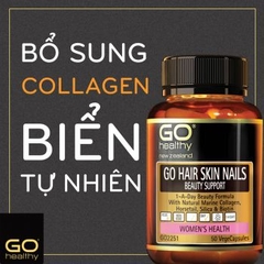 VIÊN UỐNG Collagen – Biotin ĐẸP DA MÓNG TÓC GO Healthy HAIR SKIN NAILS BEAUTY SUPPORT, 1-A-Day