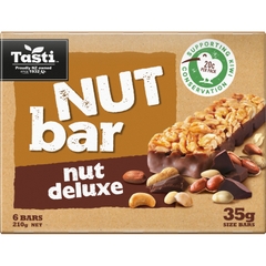 HỘP 6 THANH HẠT Tasti Nut Bar Choc Almond, VỊ SOCOLA HẠNH NHÂN, 210g (6 bars)