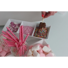 KẸO Marshmallow HỒNG – TRẮNG Ma Baker’s Bite Size Mallows – Pink & White, Gluten Free, 200g