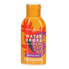GIỌT NƯỚC TRÁI CÂY KHÔNG ĐƯỜNG Vital Zing Water Drops Flavour Enhancer, Tropical - Black Cherry - Tropical Fruit, 45ml