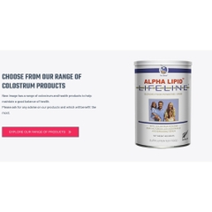 BỘT SỮA TĂNG CƯỜNG SỨC KHỎE TOÀN DIỆN ALPHA LIPID LifeLine Colostrum Blended Food Powdered Drink, NEW ZEALAND, 450g
