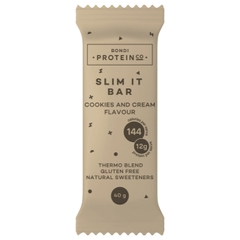 THANH ĂN VẶT BỔ SUNG ĐẠM WHEY - COOKIES & CREAM Bondi Protein Co - Slim It Bar, Gluten Free, Made in Australia, 40g