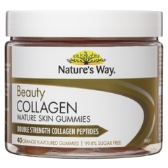 HŨ 40 VIÊN KẸO DẺO KHÔNG ĐƯỜNG Bổ sung collagen - Nuôi dưỡng da khỏe Nature's Way Beauty Collagen Mature Skin, 160g