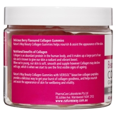 HŨ 40 VIÊN KẸO DẺO KHÔNG ĐƯỜNG Bổ sung collagen Type 1, 3 - Nuôi dưỡng da khỏe Nature's Way Beauty Collagen, Sugar Free