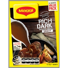 BỘT SỐT CHẤM RICH DARK Maggi Simmer Sauce Gravy, Real Herbs and Spices, 17g