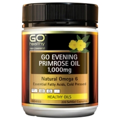 VIÊN UỐNG TINH DẦU HOA ANH THẢO GO HEALTHY Evening Primrose Oil 1,000mg, Omega 6, ÉP LẠNH Cold Pressed