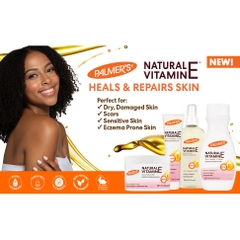 SỮA DƯỠNG ẨM Natural Vitamin E TỰ NHIÊN - TRẺ DA SUỐT 24 TIẾNG, Palmer's Body Lotion, Bơ Butter - Quả bơ Avocado, 250ml