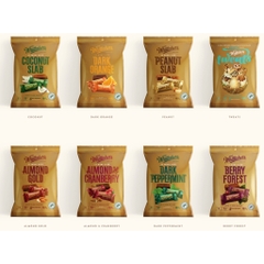 SOCOLA Whittakers Chocolate Sharepack, Hokey Pokey Crunch – Peanut Slab, 180g (12 gói lẻ mini size)