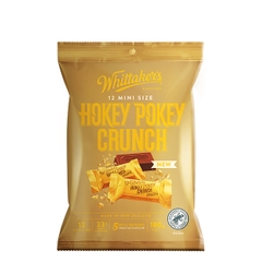 SOCOLA Whittakers Chocolate Sharepack, Hokey Pokey Crunch – Peanut Slab, 180g (12 gói lẻ mini size)