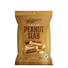 SOCOLA Whittakers Chocolate Sharepack, Hokey Pokey Crunch – Peanut Slab, 180g (12 gói lẻ mini size)
