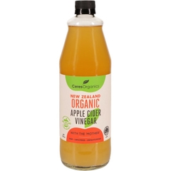 GIẤM TÁO HỮU CƠ Ceres Organics – ORGANIC Apple Cider Vinegar – NGUYÊN CHẤT GIẤM MẸ with the mother ÉP LẠNH, 750ml