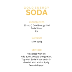 NƯỚC TĂNG LỰC CÔ ĐẶC QUARTERPAST Gold Energy Kiwi - THAY CAFE, ĐẠT 3 GIẢI THƯỞNG SẢN PHẨM NỔI BẬT, 360ml