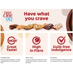 HỘP 5 THANH SOCOLA BẮP Fibre One Milk Chocolate Popcorn Bars, 105g