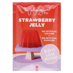 BỘT THẠCH RAU CÂU, The Jellyologist Jelly Crystals Classic FEIJOA, ÍT ĐƯỜNG 50% Less Sugar, Gluten Free, 45g