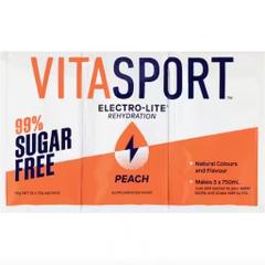 BỘT PHA BÙ NƯỚC - KHÔNG ĐƯỜNG Vitasport Electrolyte 99% Sugar Free, DƯA HẤU Watermelon - ĐÀO Peach - TÁO XANH Apple...