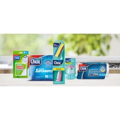 HỘP 10 KHĂN LAU BỤI - BẨN - DẦU MỠ 97% THỰC VẬT Chux Superwipes Plant Based Cleaning Cloths, THẤM HÚT NHANH, 60cm x 28cm
