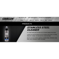 CHAI XỊT VỆ SINH ĐỒ INOX Ceraclen Stainless Steel Cleaner, 220ml