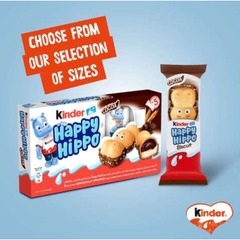 TÚI 5 THANH SOCOLA SỮA - BÁNH XỐP GIÒN Kinder Happy Hippo Cocoa Chocolate Bars, 103g (5 THANH x 21g)