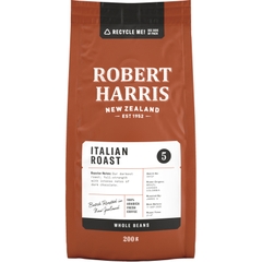 BỘT CAFE ESPRESSO / NGUYÊN HẠT Robert Harris Italian Roast GRIND COFFEE / WHOLE BEANS, 100% Arabica Fresh Coffee, 200g