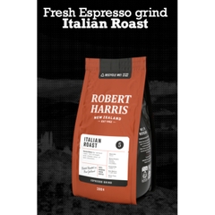 BỘT CAFE ESPRESSO / NGUYÊN HẠT Robert Harris Italian Roast GRIND COFFEE / WHOLE BEANS, 100% Arabica Fresh Coffee, 200g