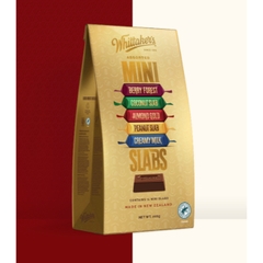 SOCOLA Whittakers Chocolate Sharepack, Hokey Pokey Crunch – Peanut Slab, 180g (12 gói lẻ mini size)