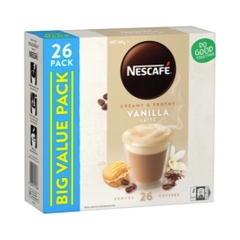 HỘP 26 GÓI CAFE Nescafe Coffee Sachets, Cappuccino Skim/Strong - Almond - Caramel - Hazelnut - Mocha - Vanilla - White