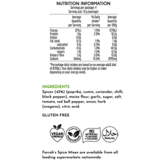 TÚI GIA VỊ MEXICO Farrah's Mexican Nacho Spice Mix, 40g