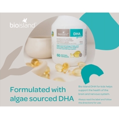 HŨ VIÊN NANG BỔ SUNG DHA CHO TRẺ EM Bio Island DHA Kids - Omega 3 Capsules