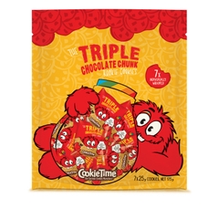 TÚI 7 GÓI LẺ BÁNH SOCOLA GIÒN Triple Chocolate Chunk Rookie Cookies, 175g