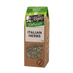 GIA VỊ MÓN Ý Mrs Rogers Naturals Tuscan Seasoning, TÚI PHÂN HỦY Compostable Eco Pack - 100% New Zealand Owned & Operated