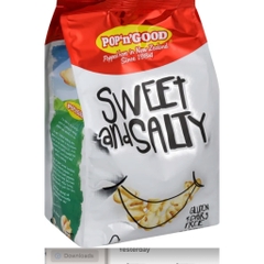 BẮP RANG SẴN VỊ BƠ NHIỀU / VỪA / MẶN NGỌT Pop'n'Good Butter Max / Light & Buttery / Sweet And Salty Kettle Popcorn, 150g
