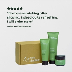 KEM BƠ CẠO RÂU Two Dudes Shave Butter With Kawakawa & TRÀ XANH Green Tea Skincare, 130ml