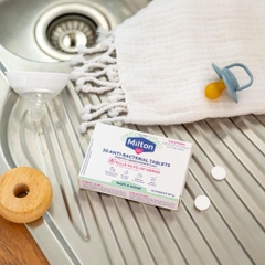HỘP 30 VIÊN TIỆT TRÙNG bình sữa - vật dụng / đồ chơi trẻ em - gia đình - cốc nguyệt san Milton Anti-Bacterial Tablets