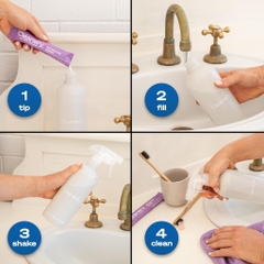 BỘT PHA TẨY RỬA / VỆ SINH NHÀ TẮM / BẾP / ĐA DỤNG Cleanery Cleaner Concentrate - Bathroom / Kitchen / Multipurpose, 16g
