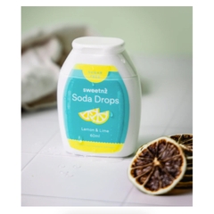 GIỌT PHA SODA KHÔNG ĐƯỜNG SweetNZ Soda Drops, CHANH Lemon Lime / TRÁI CÂY NHIỆT ĐỚI Tropical, 60ml