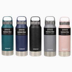 BÌNH GIỮ NHIỆT NÓNG & LẠNH Sistema Drink Bottle Dual Wall Stainless Steel, 2 LỚP THÉP KHÔNG RỈ, 1L