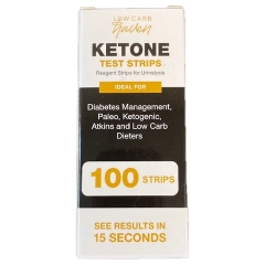HỘP 100 QUE THỬ NƯỚC TIỂU Keto Urine Strips, Kiểm soát ĐÁI THÁO ĐƯỜNG - ĂN KIÊNG